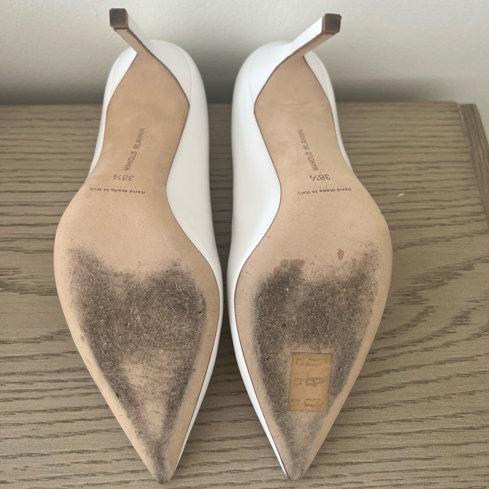 Like New White Manolos - Great for Brides! - Picture 5 of 6